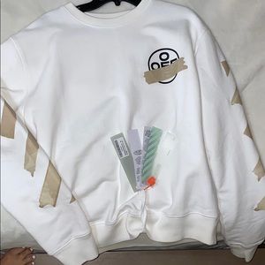 OFF WHITE TAPE ARROWS SWEATSHIRT